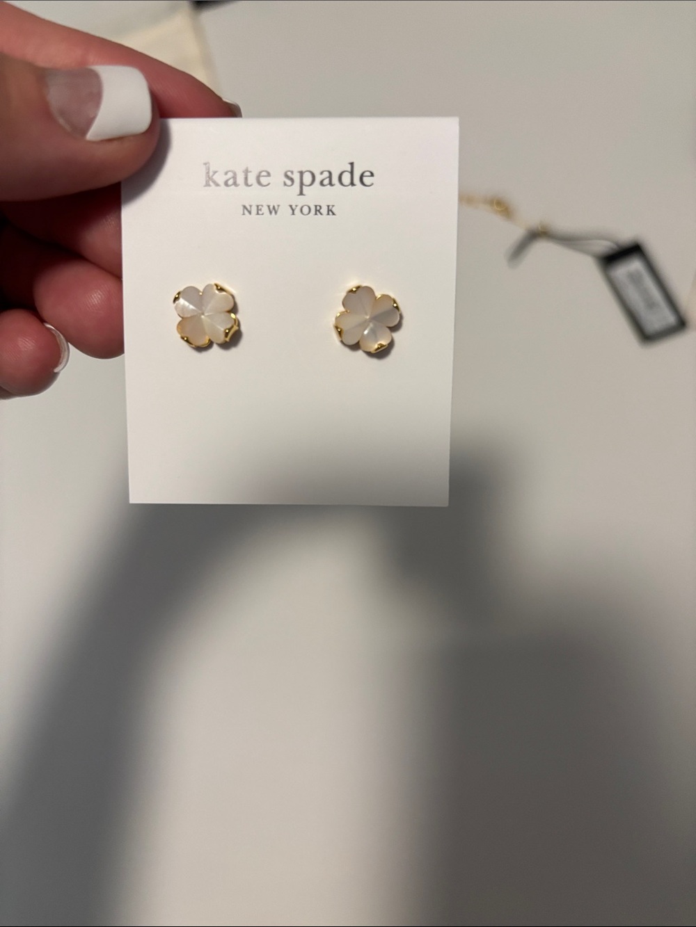 Kate Spade flower pendant/stud set - Picture 14 of 15